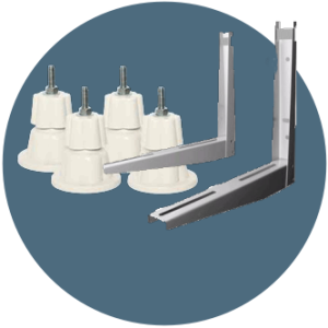 انواع پایه دیواری و زمینی