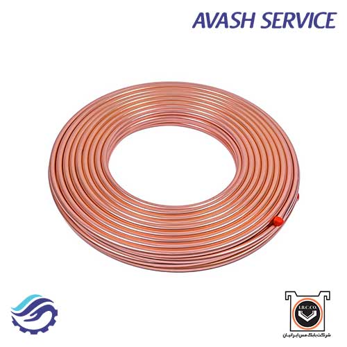 لوله مسی کلاف 50متری بابک سایز 3/8 اینچ ضخامت 0.30 اینچ